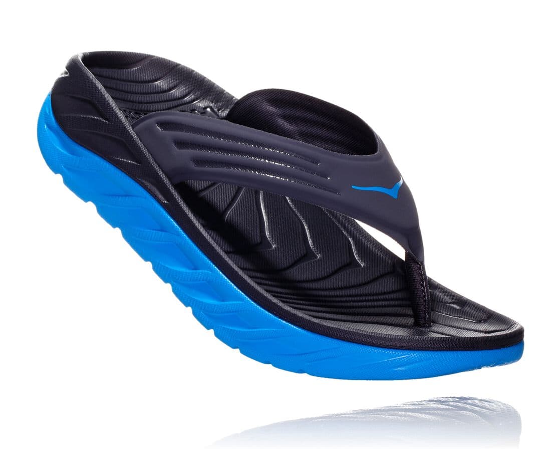 Hoka One One Ora Recovery Flip Philippines - Mens Recovery Sandals - Blue | TG0468925